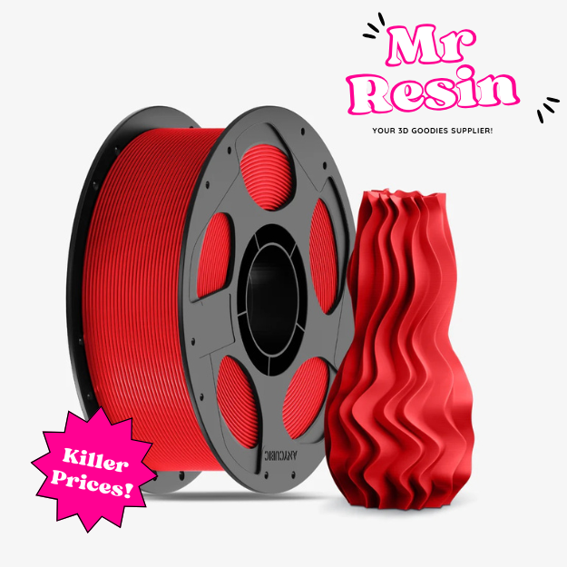 Filamento PLA Basic Anycubic 1.75mm 1kg Rojo para impresora 3D FDM - Mr Resin
