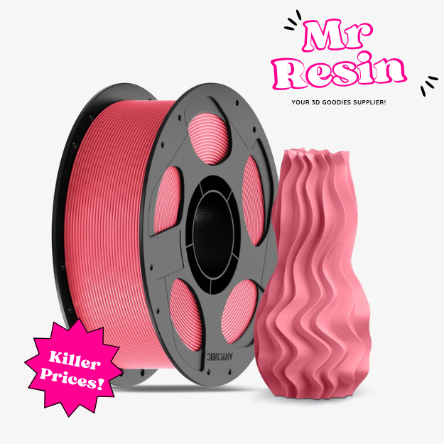 Filamento PLA Basic Anycubic 1.75mm 1kg Rosa para impresora 3D FDM - Mr Resin