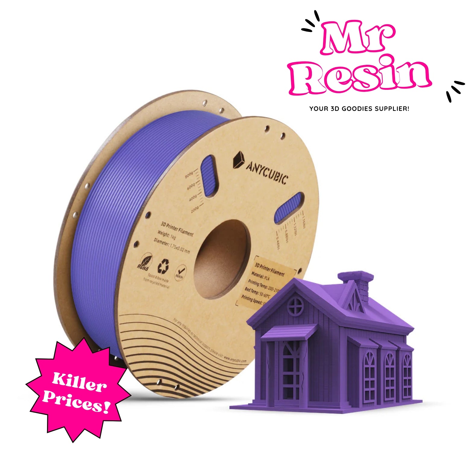 🔥Anycubic PLA Básic, Filamento Con Detección RFID🔥