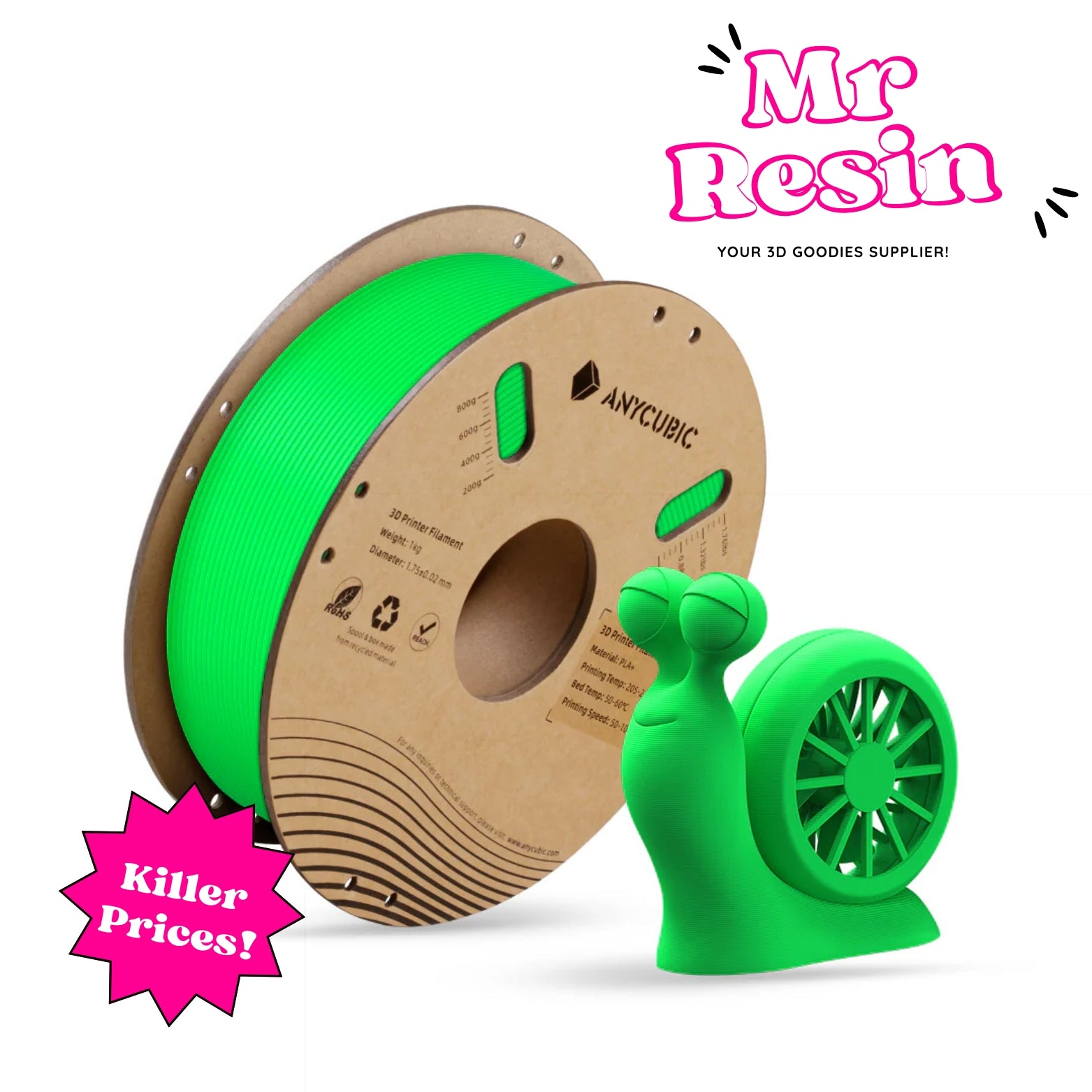 🔥Anycubic Filamento PLA+ Con Detección RFID🔥