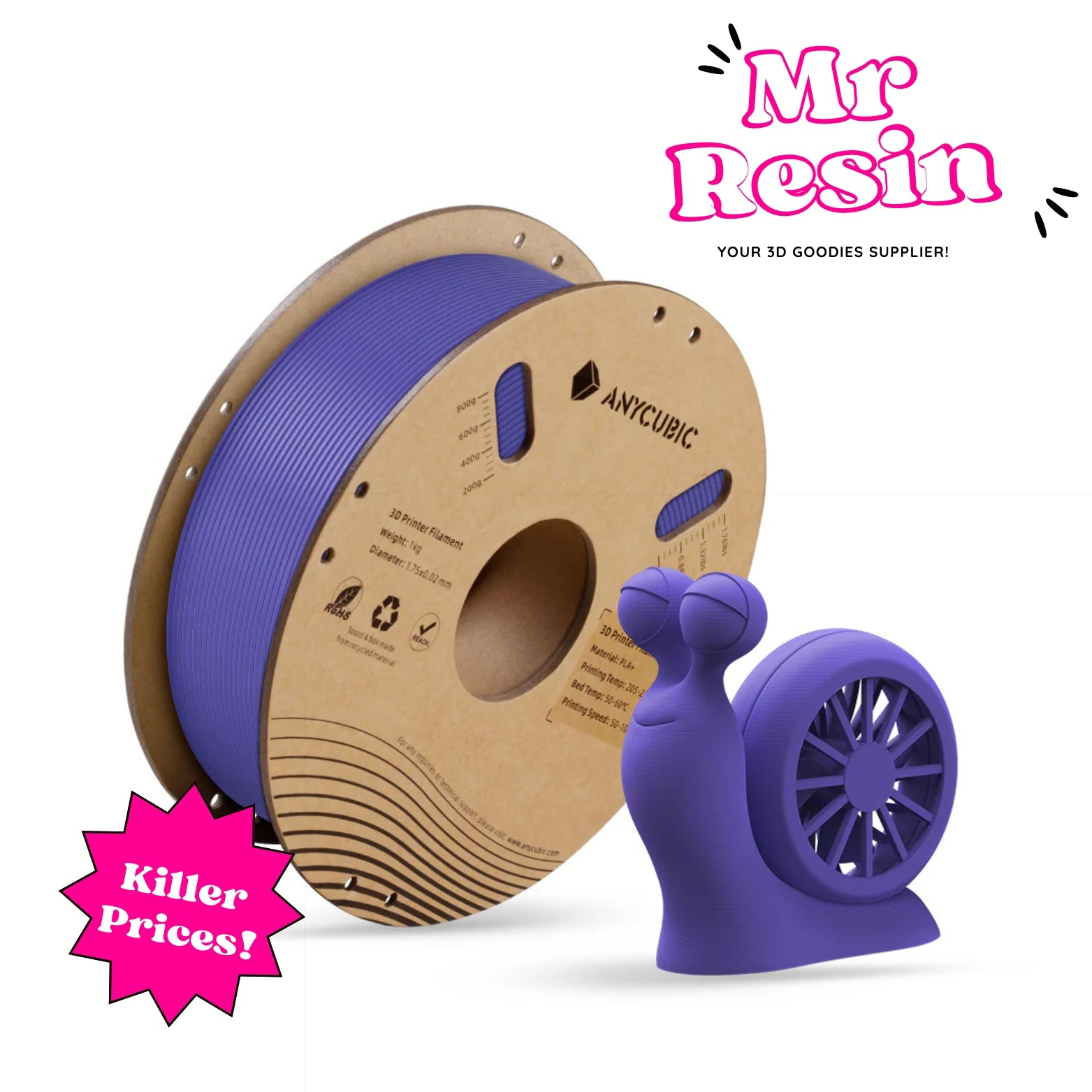 🔥Anycubic Filamento PLA+ Con Detección RFID🔥