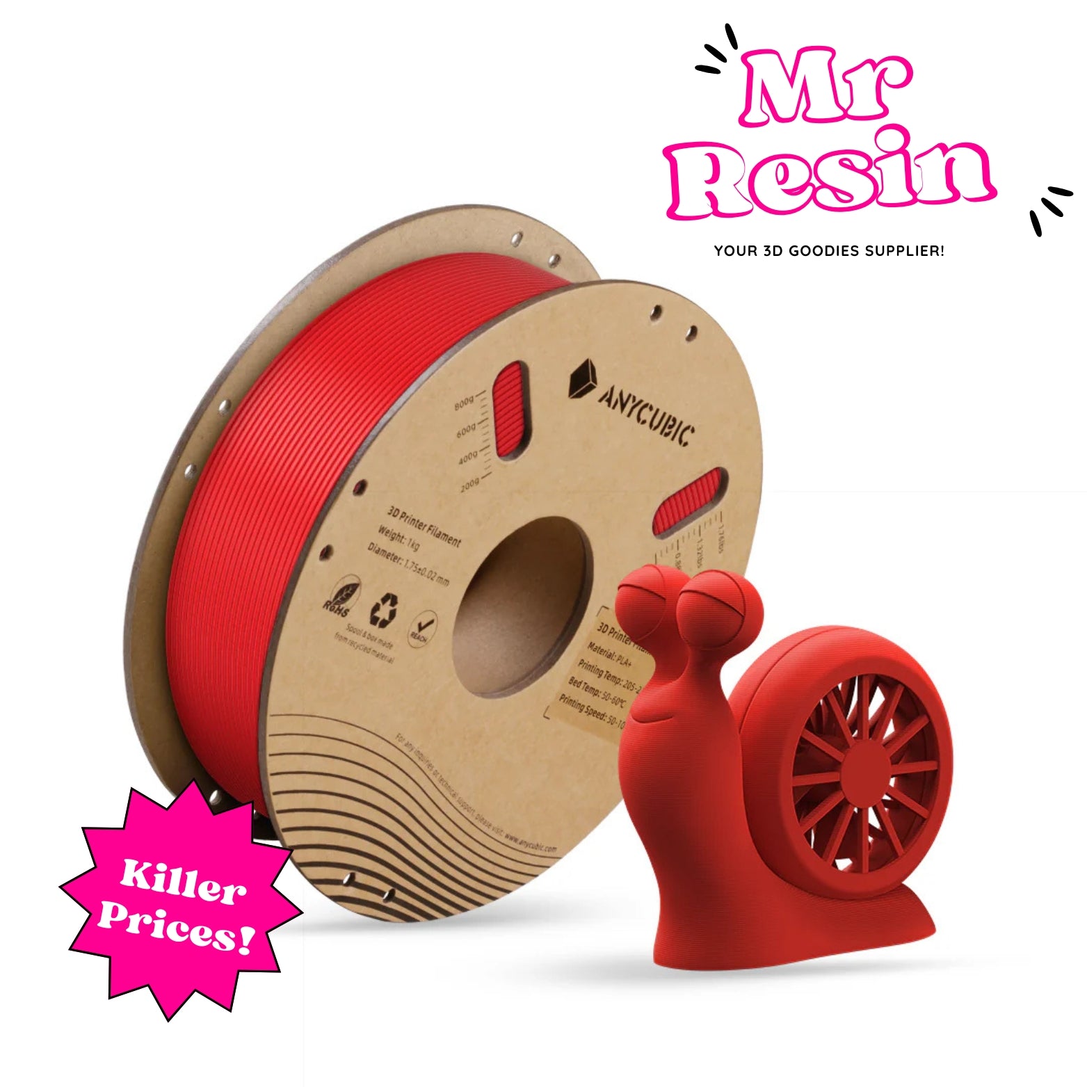 🔥Anycubic Filamento PLA+ Con Detección RFID🔥