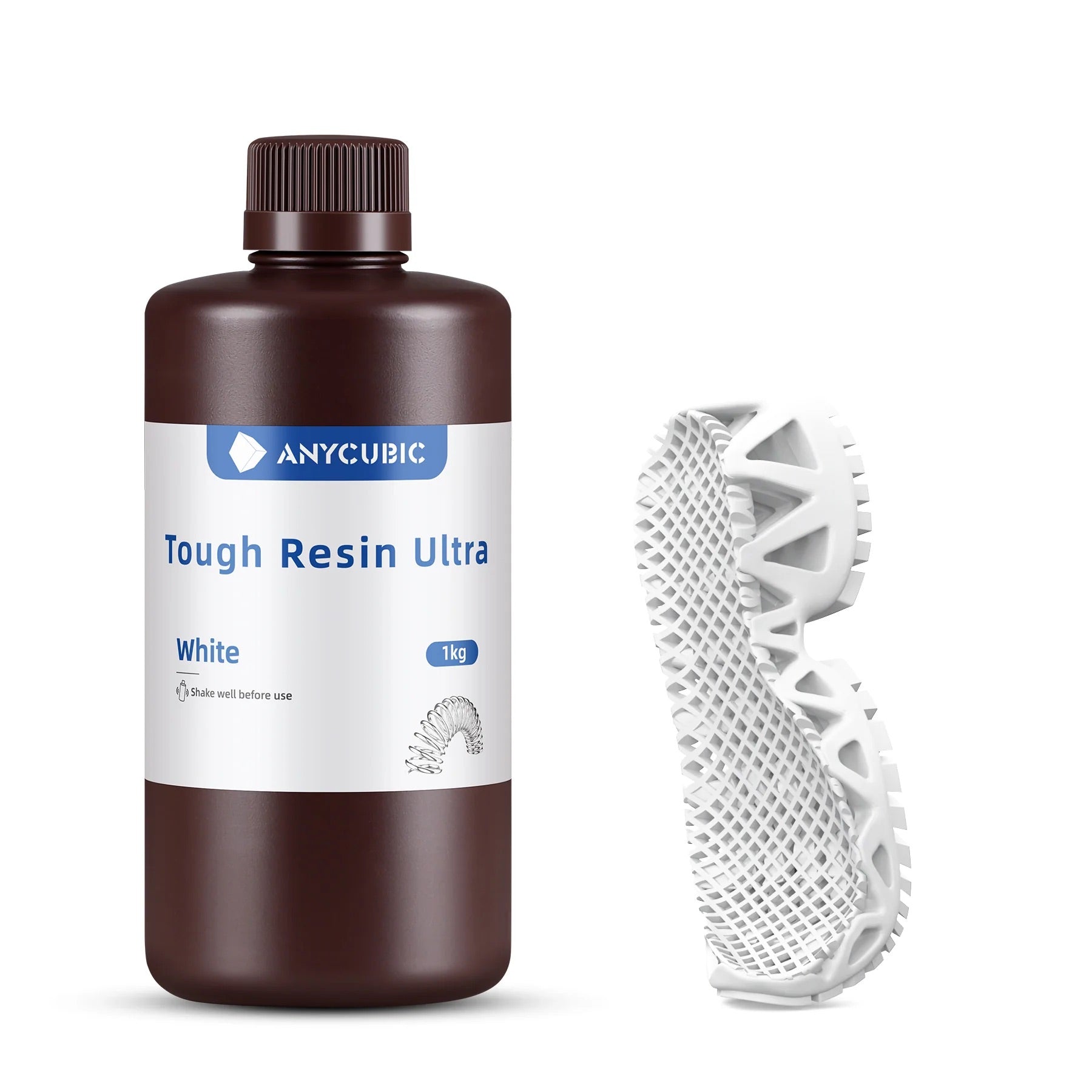 🔥1Kg Resina Anycubic Tough Ultra, resina resistente, semi flexible🔥