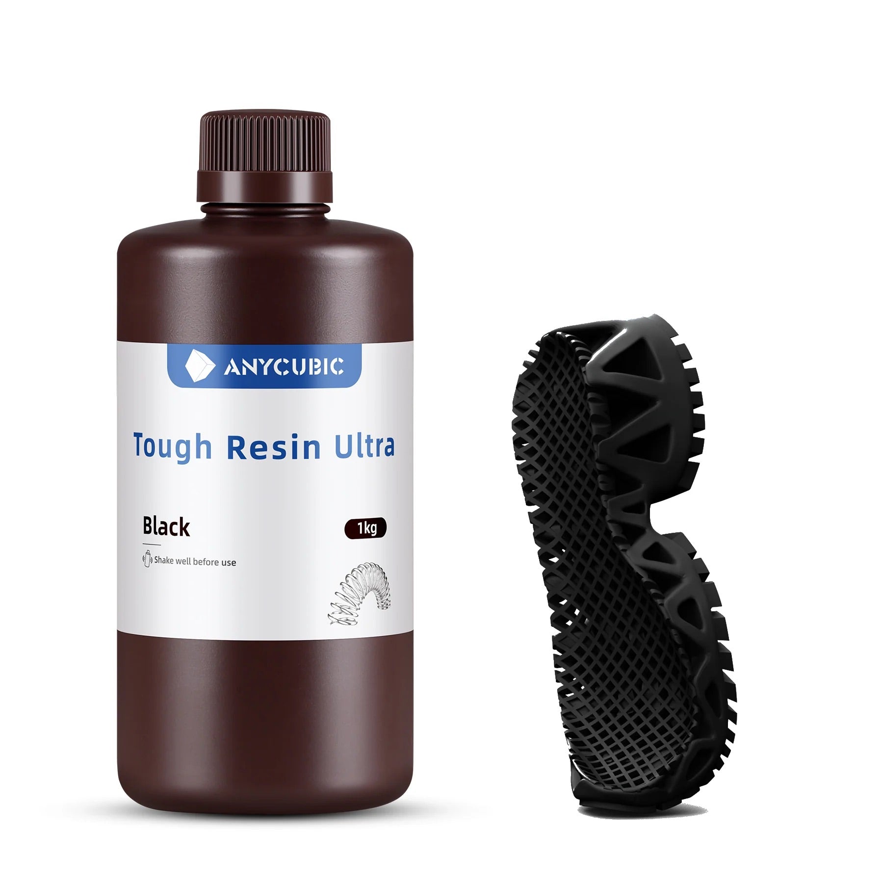 🔥1Kg Resina Anycubic Tough Ultra, resina resistente, semi flexible🔥