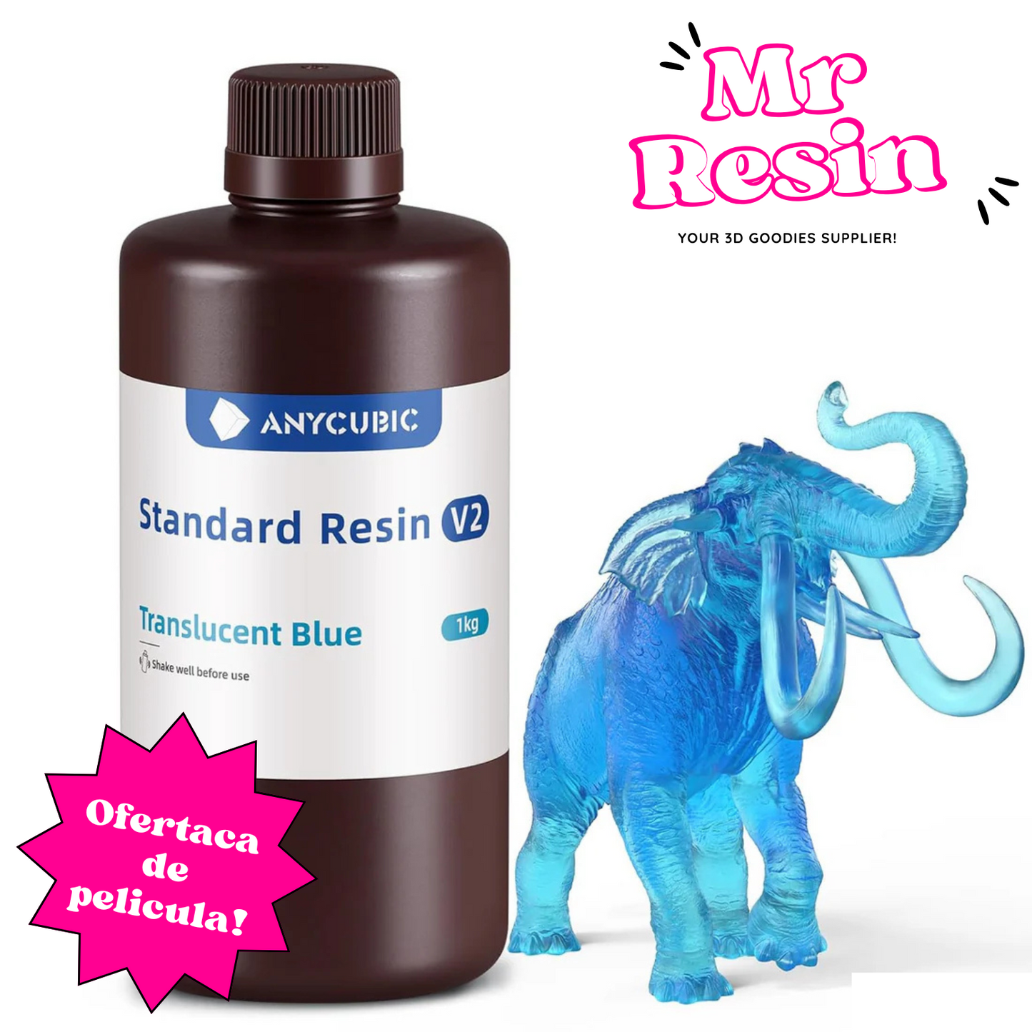 🔥Resina impresora 3D Anycubic V2, Standard V2 Resin!🔥
