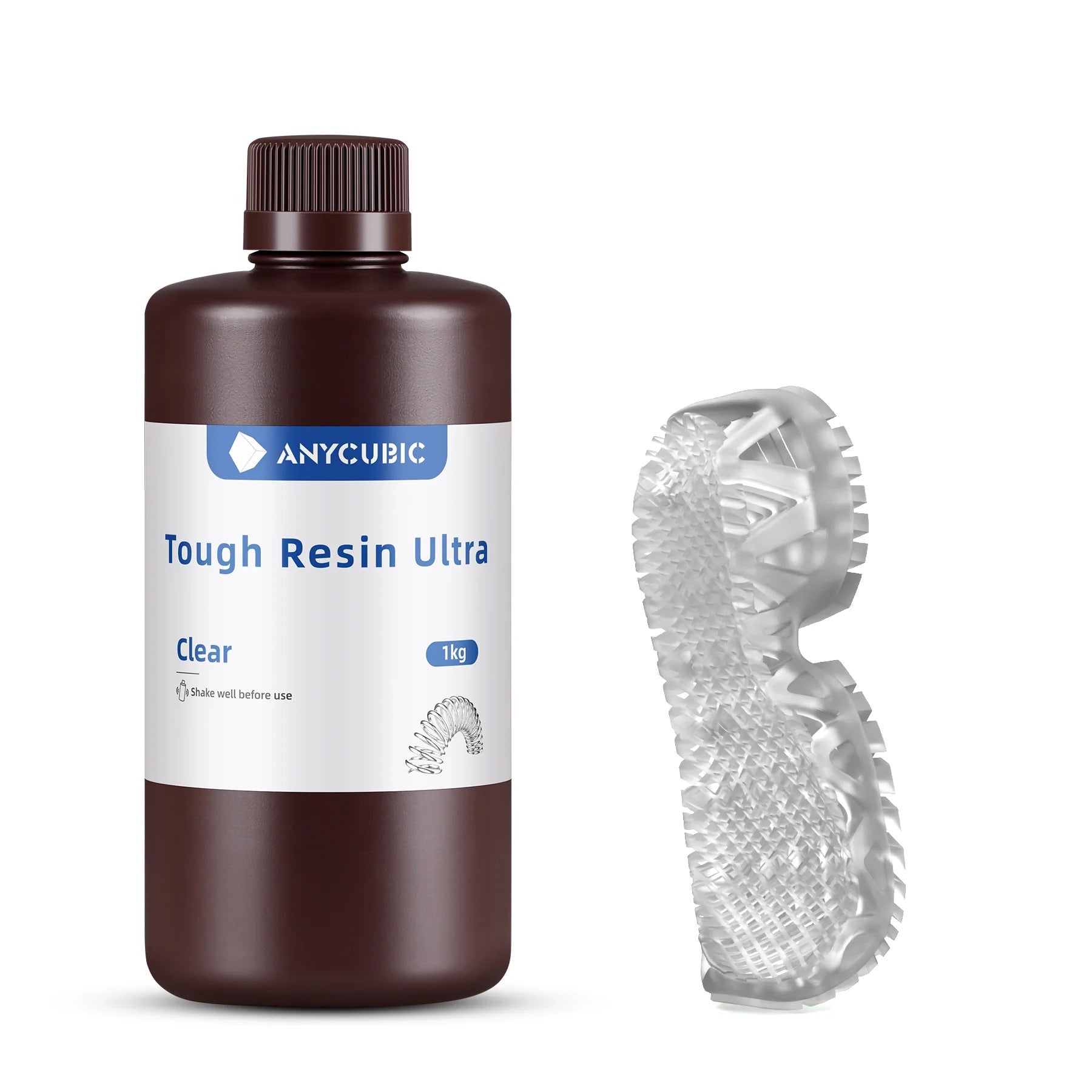 🔥1Kg Resina Anycubic Tough Ultra, resina resistente, semi flexible🔥