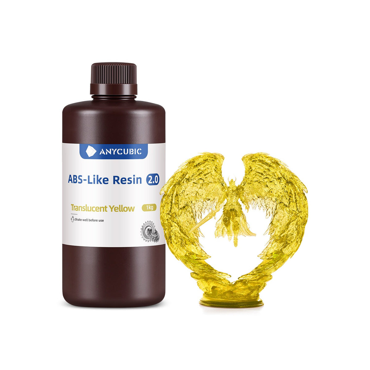 Anycubic ABS-Like Resin 2.0 color Amarillo translúcido