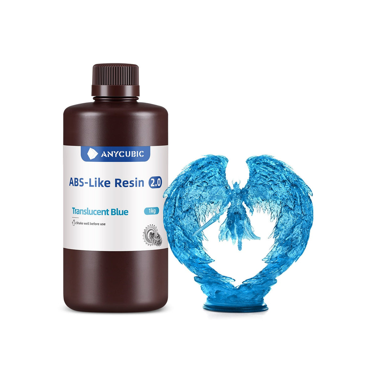 Anycubic ABS-Like Resin 2.0 color Azul translúcido