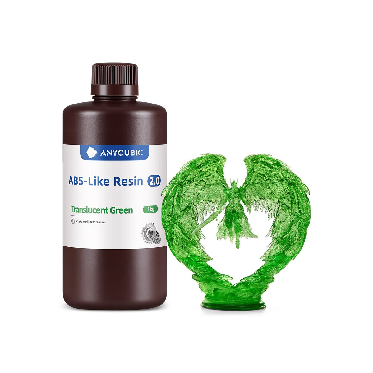 Anycubic ABS-Like Resin 2.0 color Verde translúcido