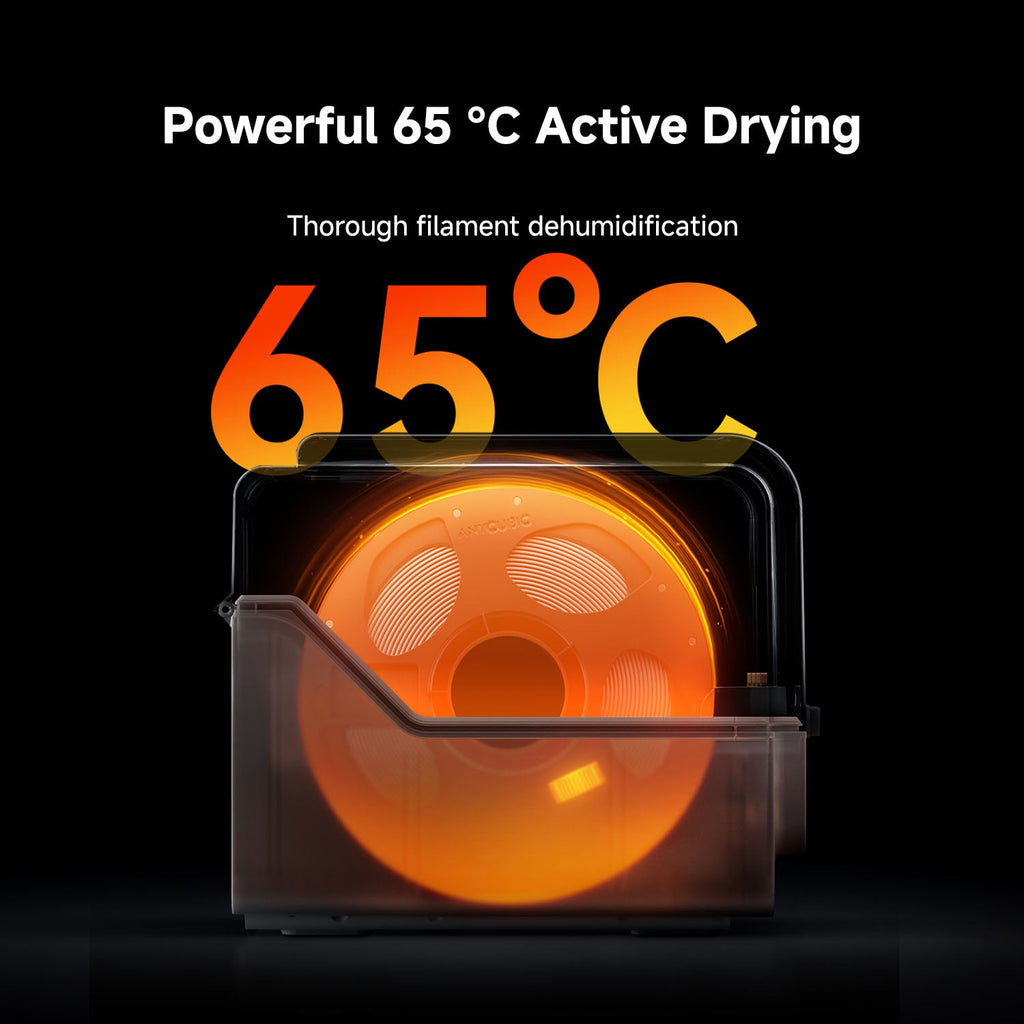 Secado activo de filamento a 65 °C en el ACE 2 Pro