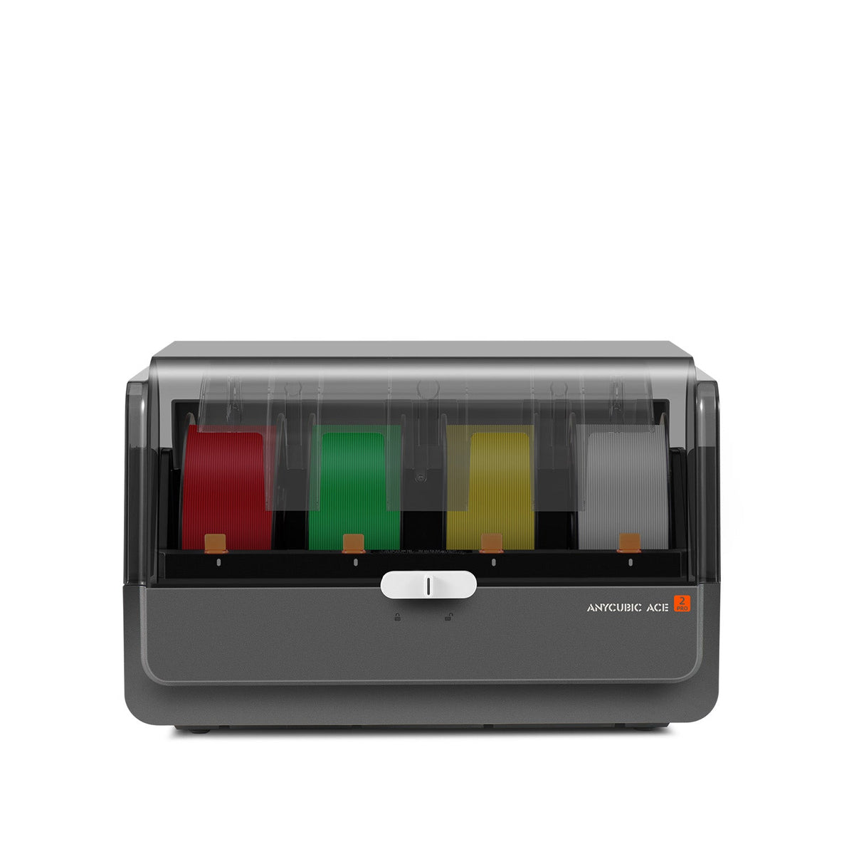 Anycubic ACE 2 Pro, sistema multicolor de 4 bobinas con tapa transparente