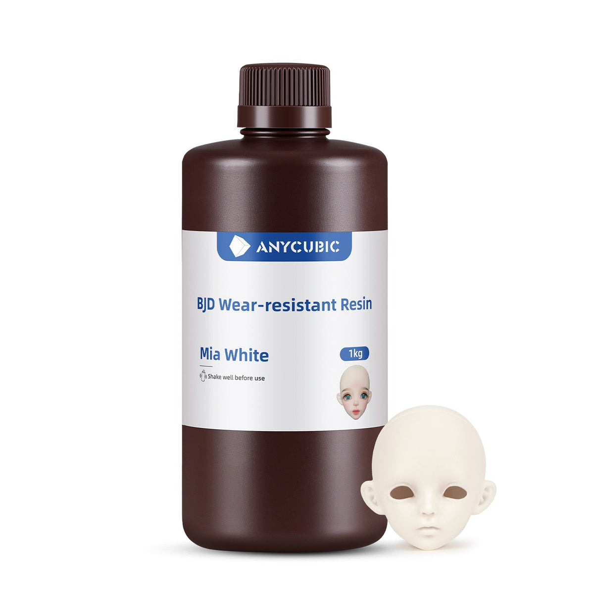 Anycubic BJD Wear-Resistant Resin color Blanco Mia
