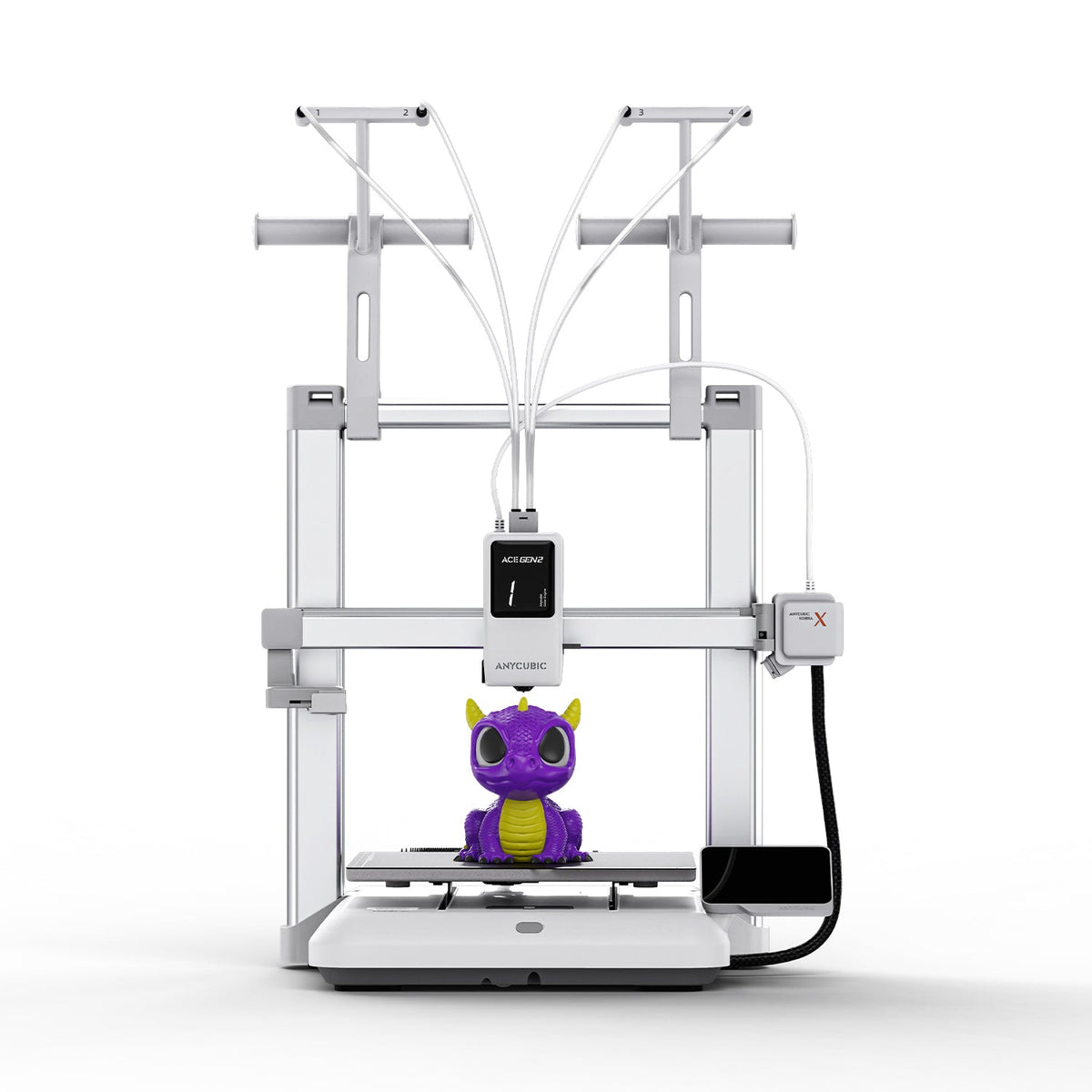 Anycubic Kobra X vista frontal sin bobinas