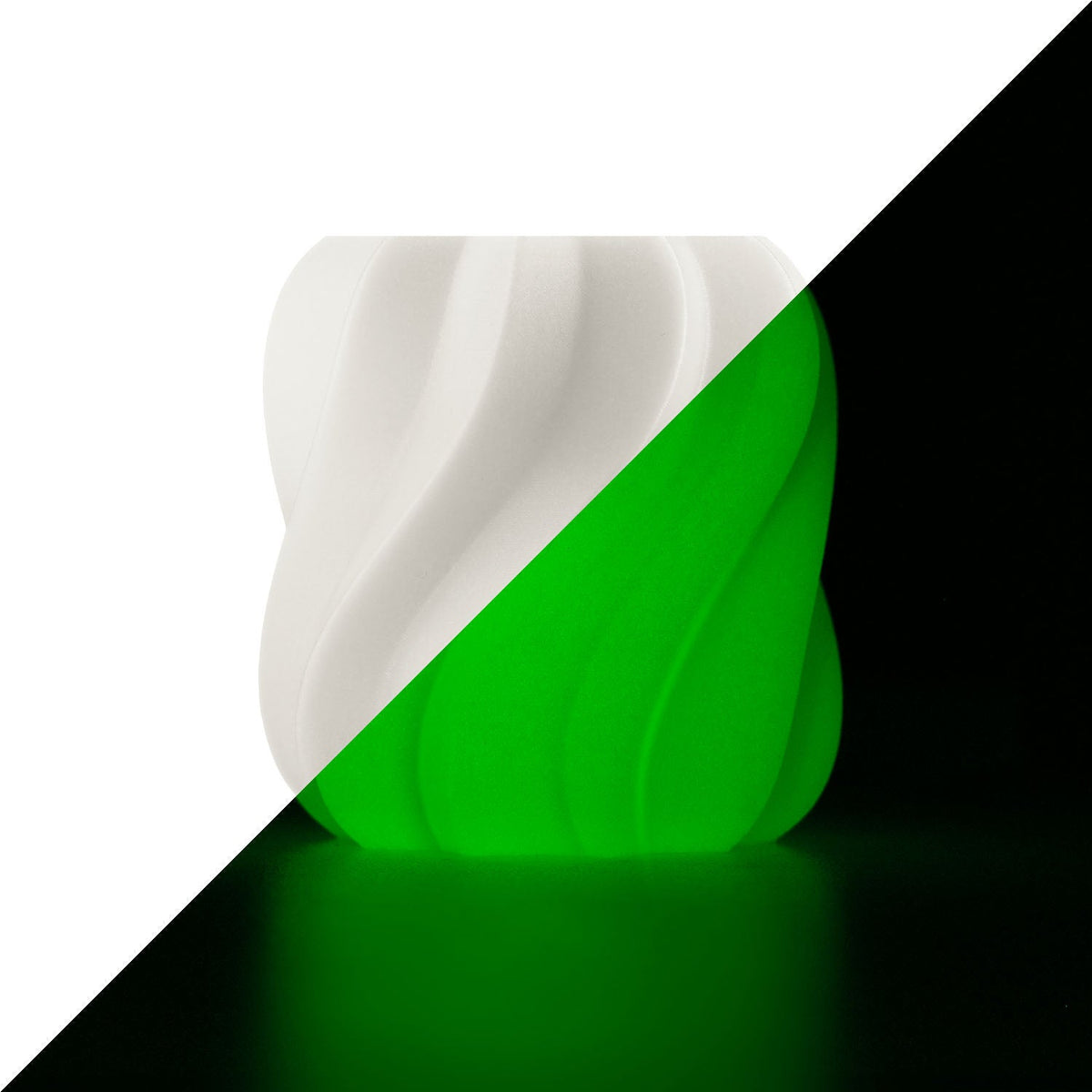 Anycubic PLA Glow color Blanco (brillo verde)