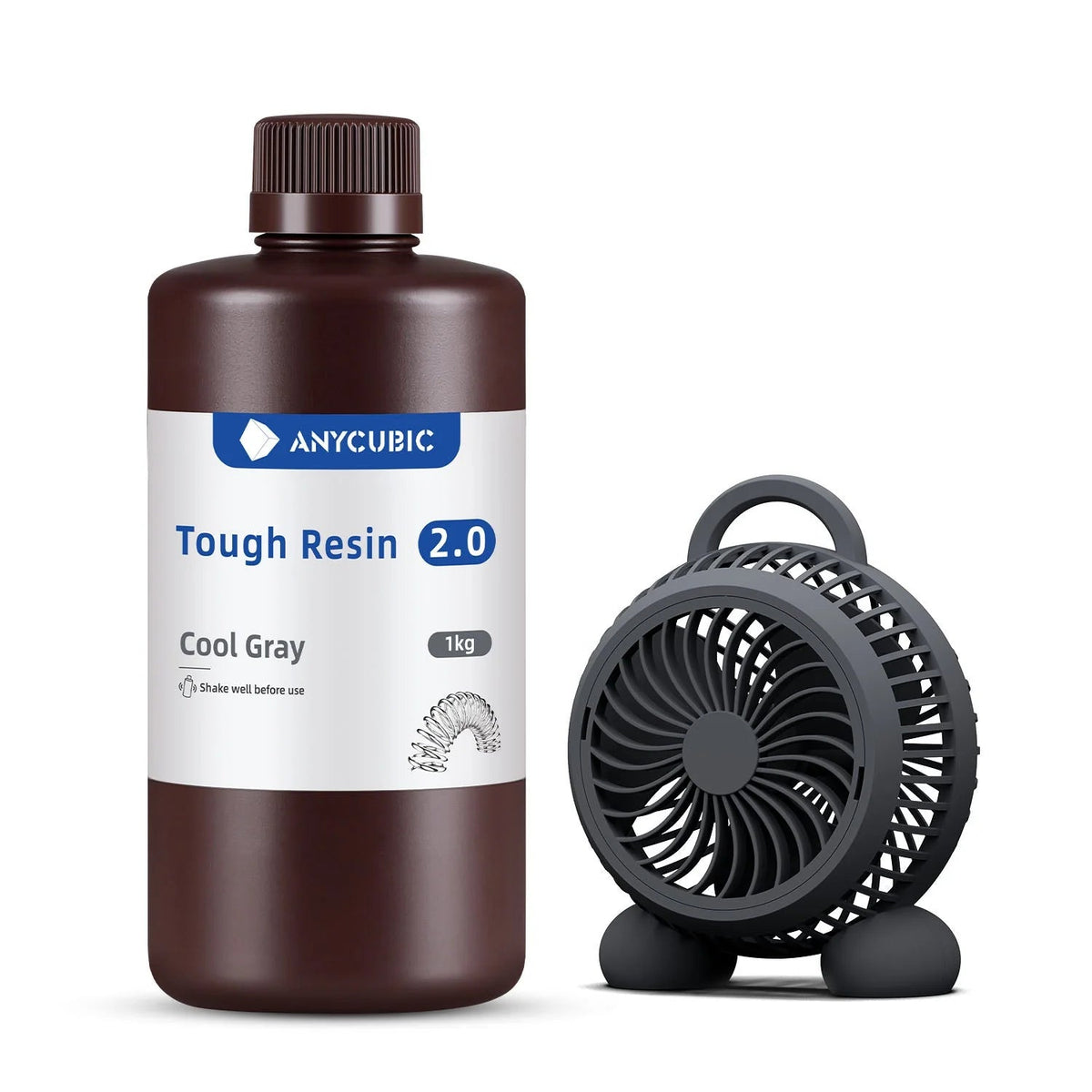 Anycubic Tough Resin 2.0 color Gris Frío