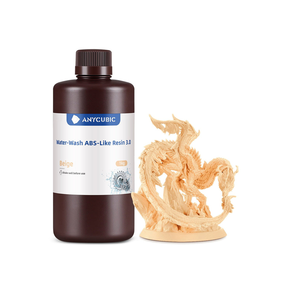 Anycubic Water-Wash ABS-Like Resin 3.0 color ABS 3.0 Water Wash Beige
