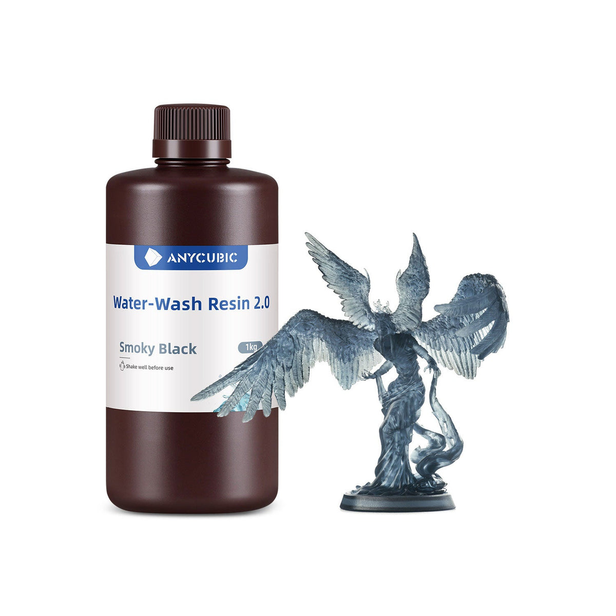 Anycubic Water-Wash Resin 2.0 color Water Wash 2.0 Negro Ahumado