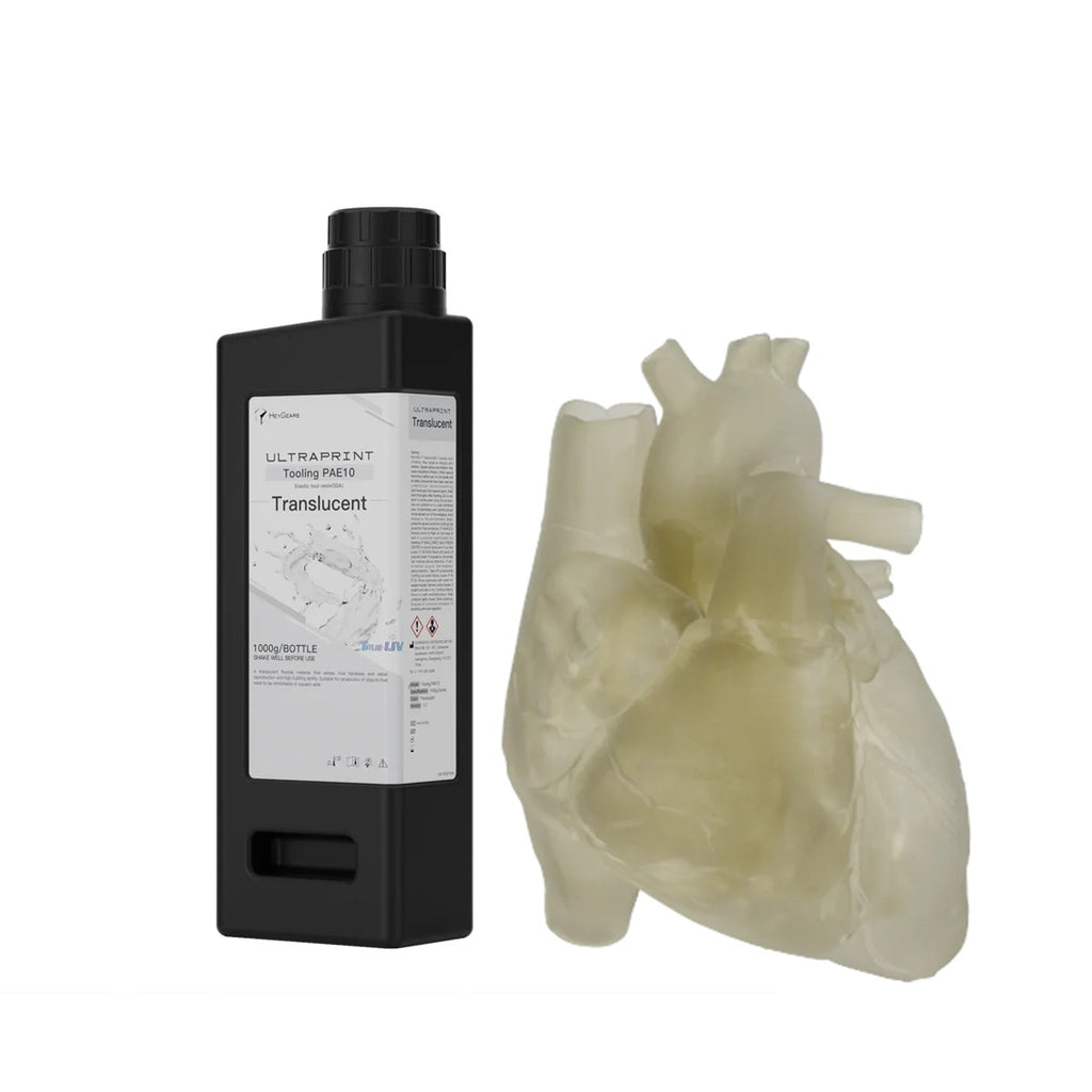 Modelo anatómico de corazón impreso en resina tipo silicona HeyGears PAE10