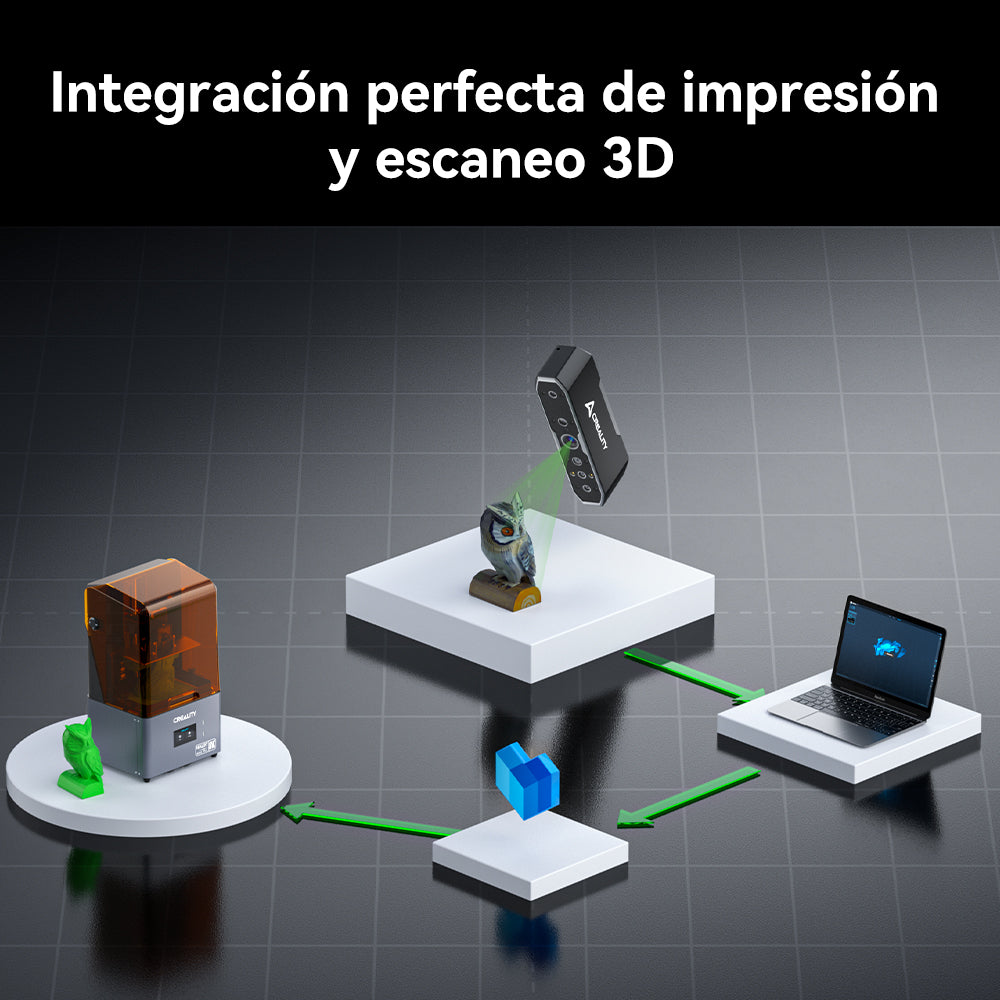 Del escáner 3D Creality CR-Scan Otter a la impresora: flujo de escaneo e impresión 3D de la pieza