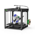 Impresora 3D Creality Ender-5 Max de gran formato con una pieza impresa en la cama