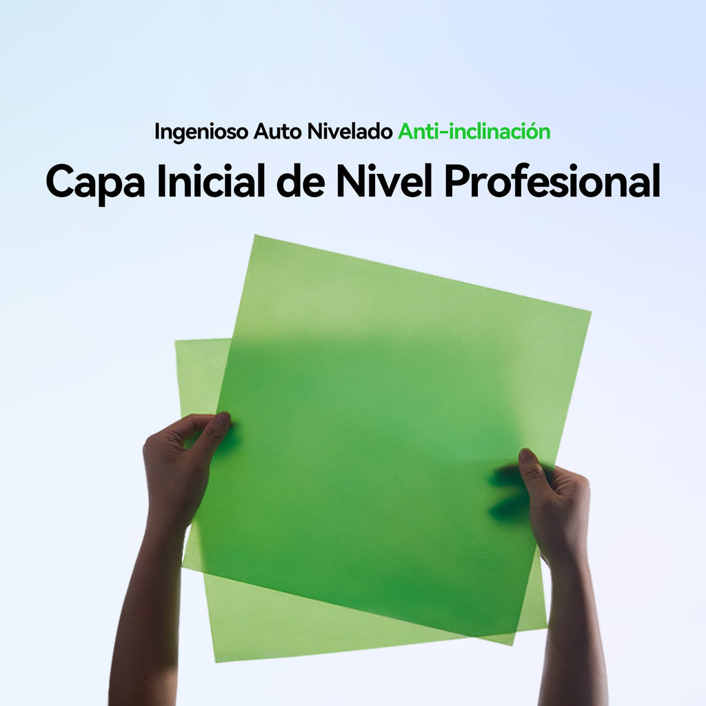 Nivelado automático antiinclinación para una primera capa uniforme en la K2 Plus