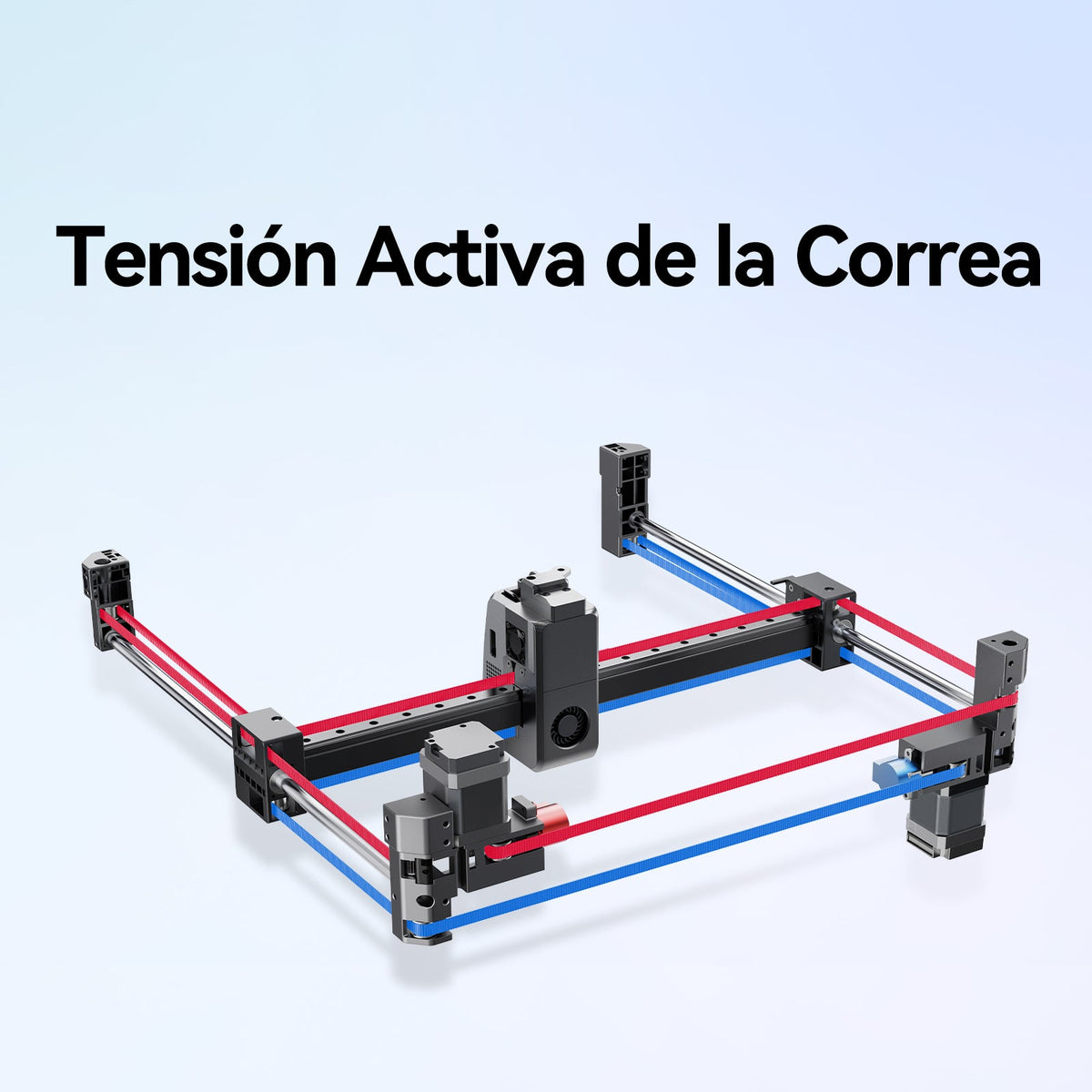 Sistema de tensado activo de correas de la Creality K2 Plus