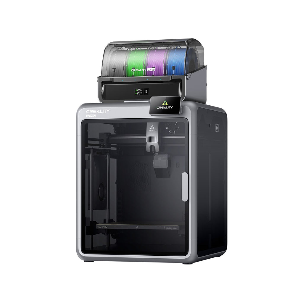 Creality K2 Pro Combo: impresora K2 Pro con la unidad CFS de 4 bobinas encima