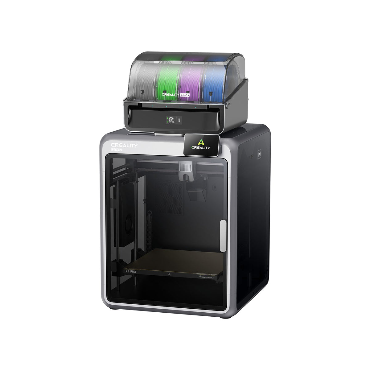 Creality K2 Pro Combo vista de tres cuartos