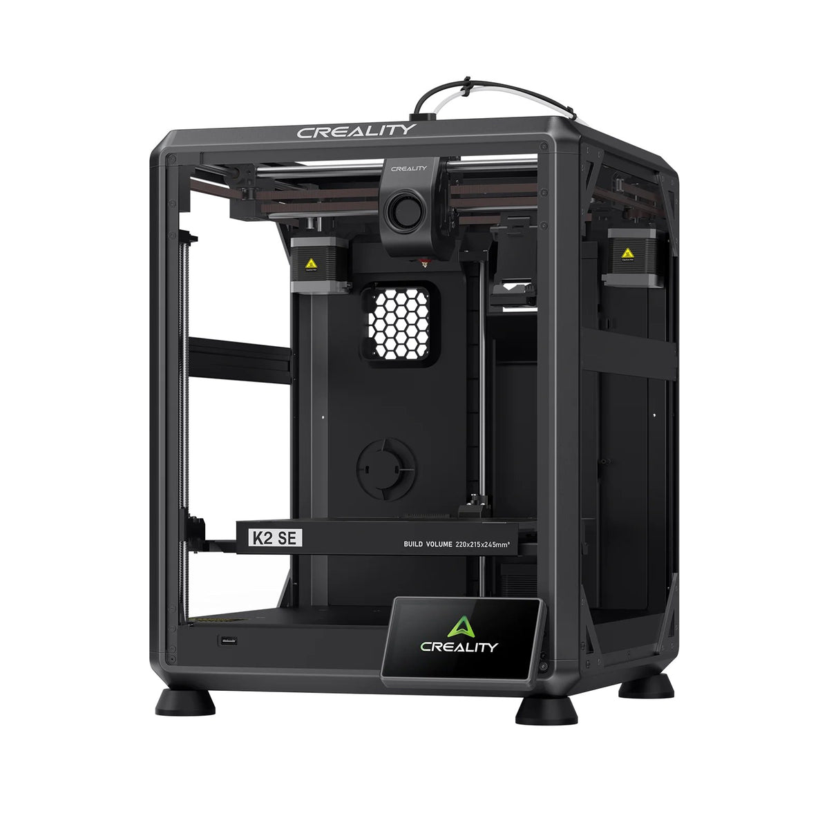 Impresora 3D Creality K2 SE de marco abierto con estructura metálica