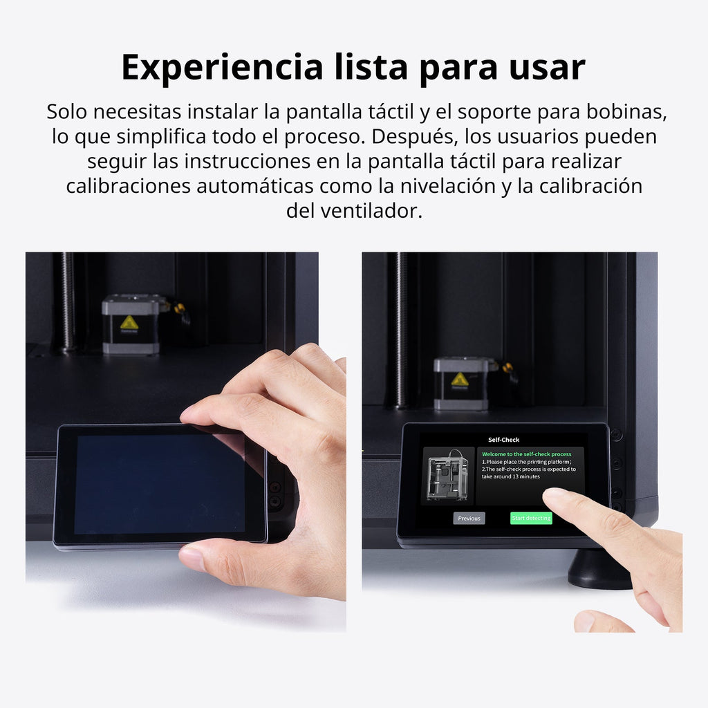 Puesta en marcha de la K2 SE: montaje de la pantalla y calibración automática