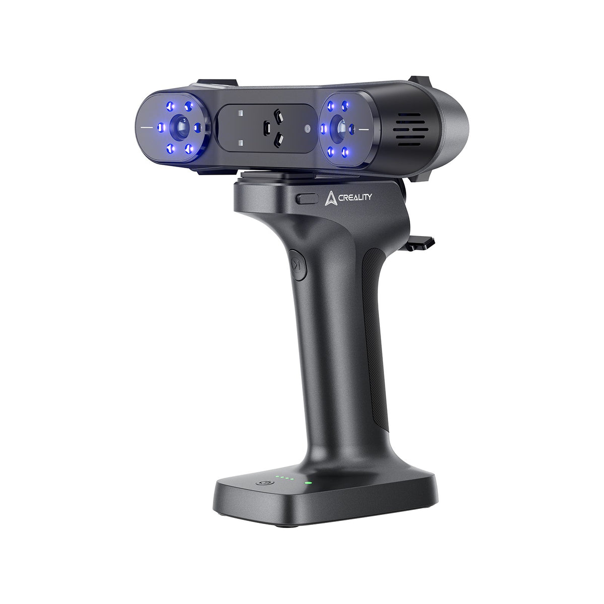 Escáner 3D Creality RaptorX con láser azul montado en el mango inalámbrico Scan Bridge