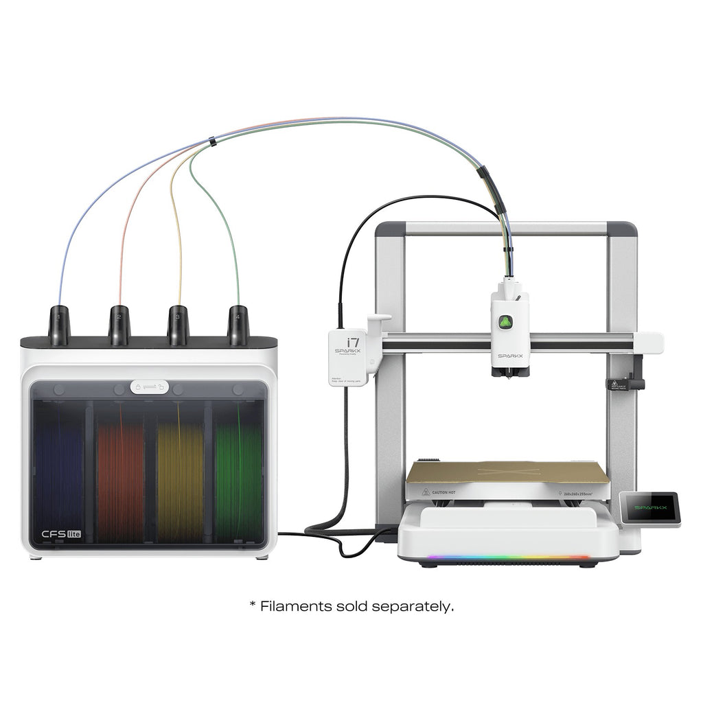Creality SPARKX i7 Color Combo: impresora 3D con el CFS Lite de 4 colores conectado