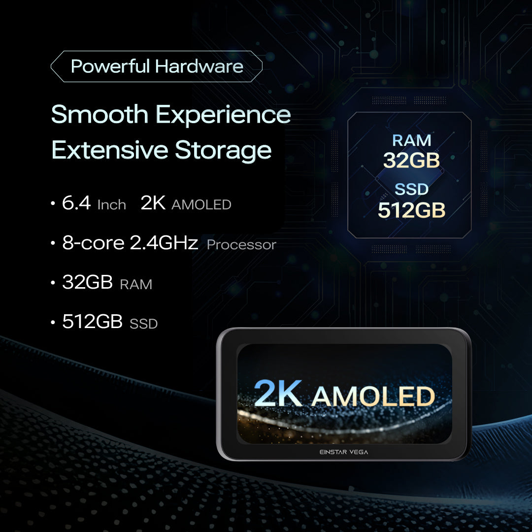 Hardware del escáner 3D SHINING 3D Einstar Vega: pantalla 2K, CPU de 8 núcleos, 32 GB de RAM y 512 GB de SSD
