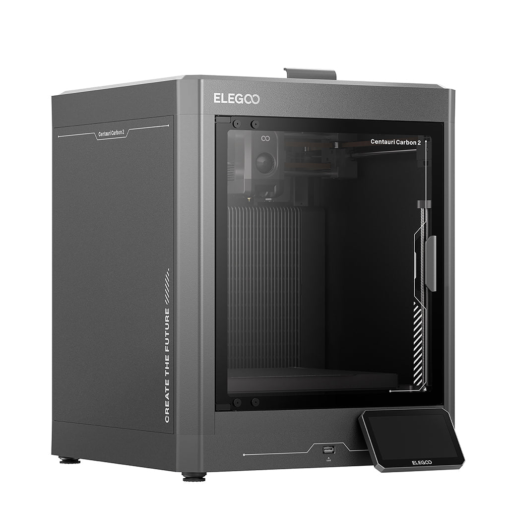Elegoo Centauri Carbon 2 vista frontal izquierda