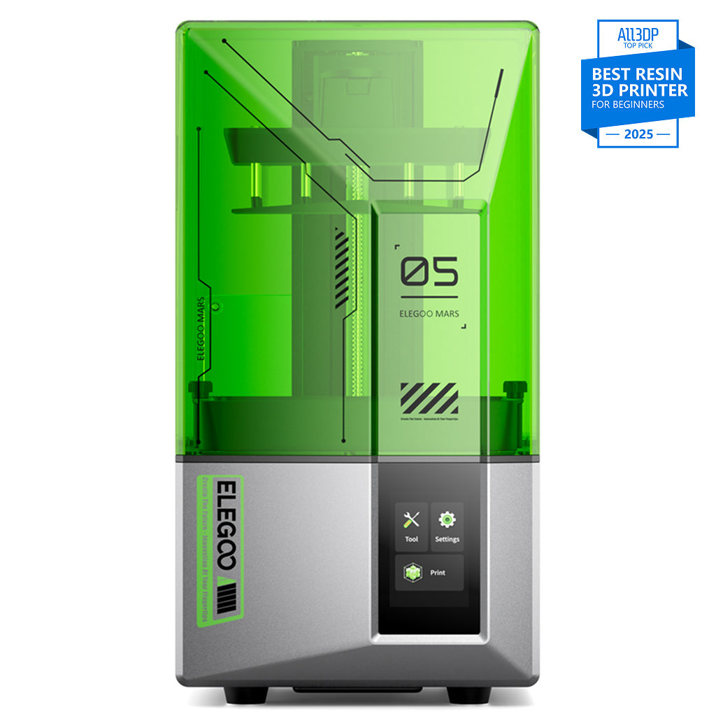 ELEGOO Mars 5, impresora 3D de resina 4K premiada como mejor impresora de resina para principiantes