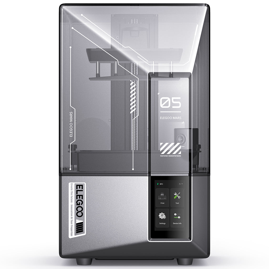ELEGOO Mars 5 Ultra, impresora 3D de resina 9K vista frontal
