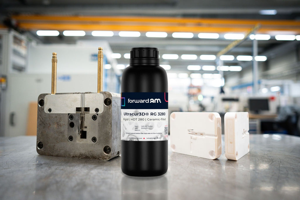 Insertos de molde impresos con la resina 3D cerámica Ultracur3D RG 3280