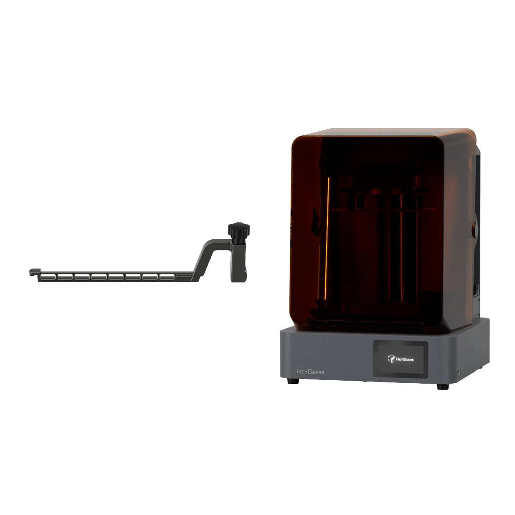 Rascador calefactado HeyGears junto a la impresora Reflex 2