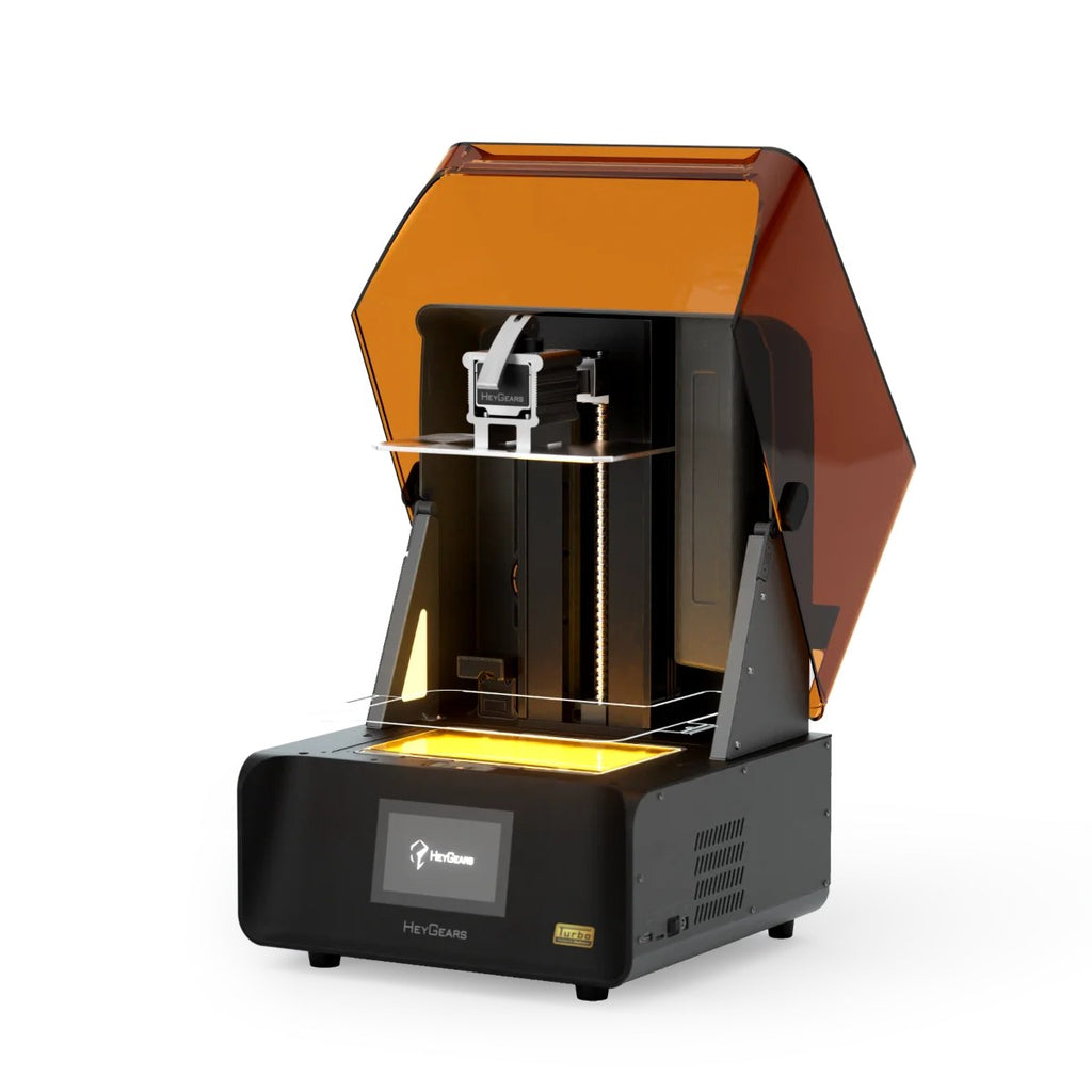 HeyGears Reflex RS Turbo con la tapa abierta en vista de tres cuartos