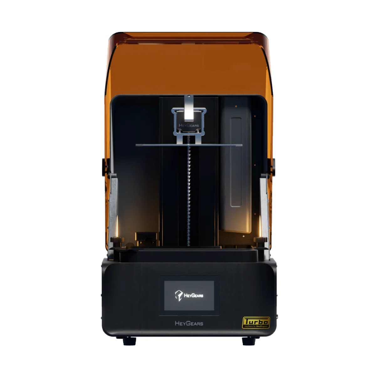HeyGears Reflex RS Turbo vista frontal con la tapa ámbar
