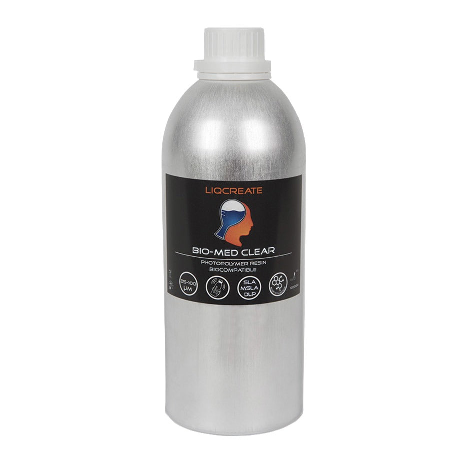 Liqcreate Bio-Med Clear, resina biocompatible transparente para impresión 3D