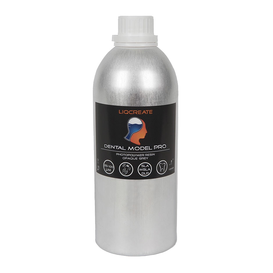 Bote de 1 kg de resina Liqcreate Dental Model Pro gris