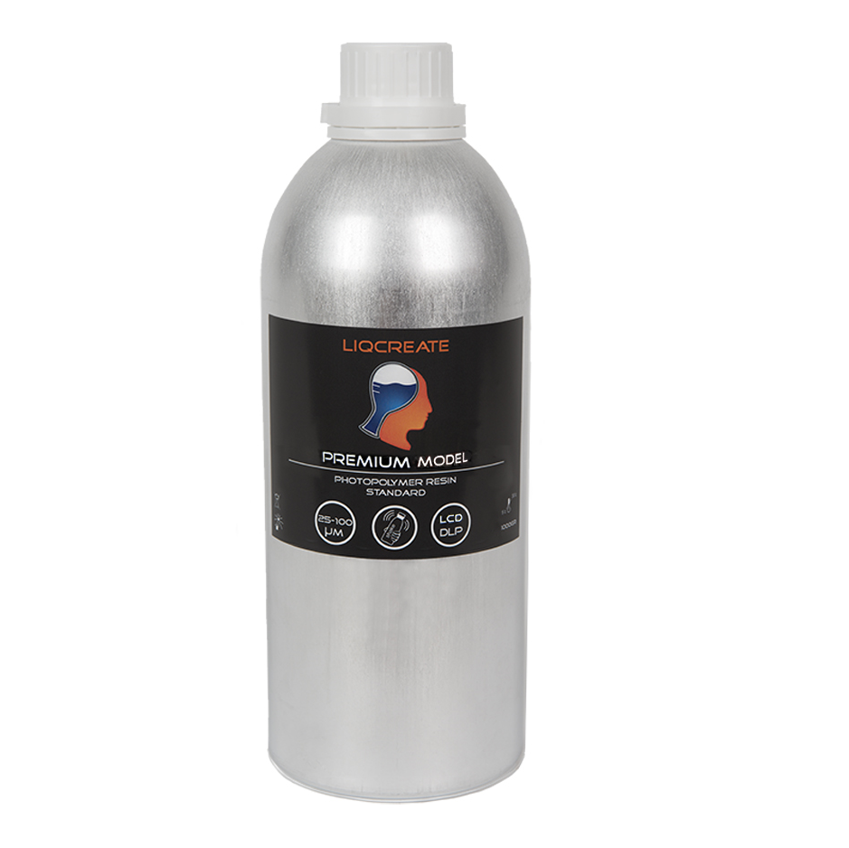Botella de 1 kg de resina 3D Liqcreate Premium Model para modelos dentales