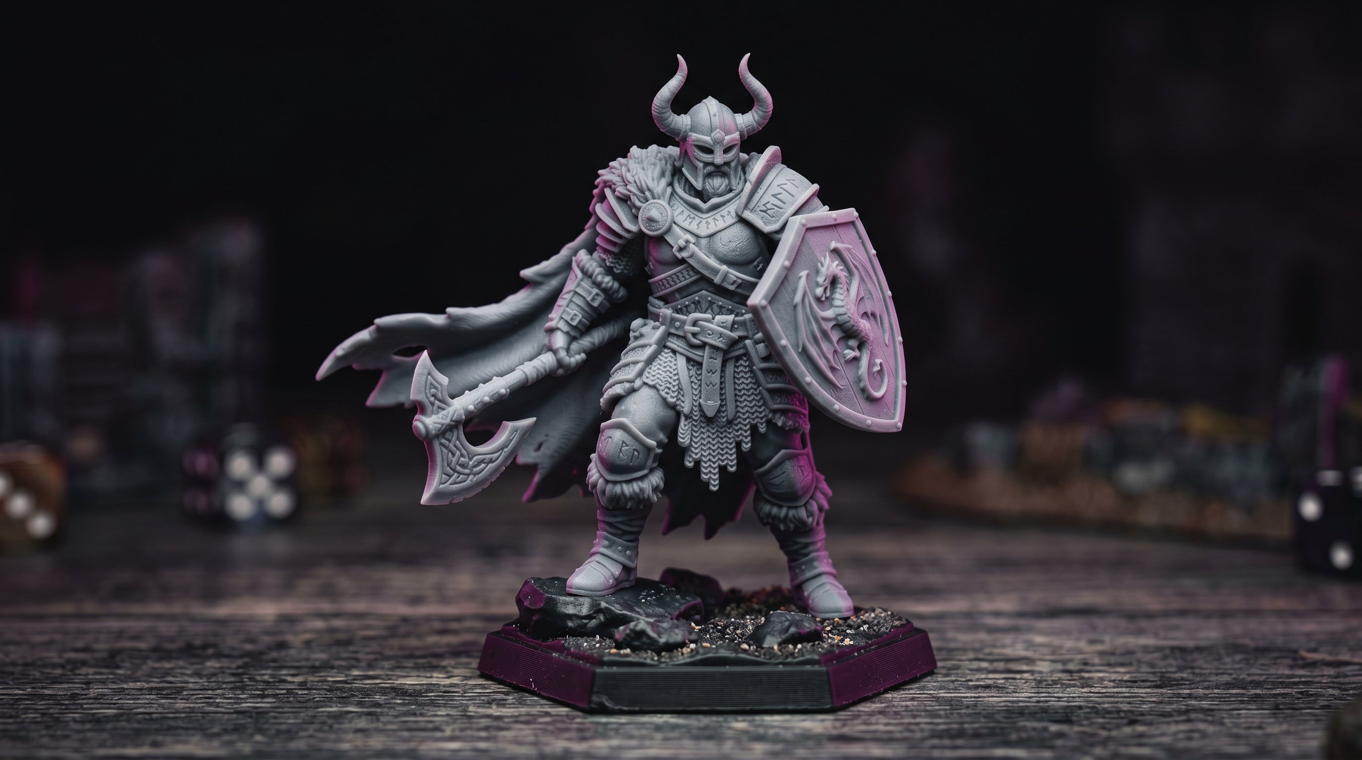 Miniatura 28mm de wargaming impresa en resina 3D para Warhammer y D&D por maker verificado