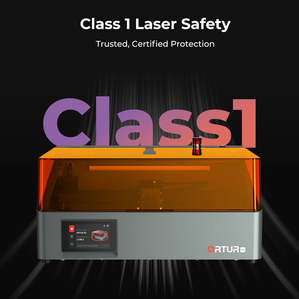 Grabadora láser Ortur R2 20W con seguridad láser de clase 1