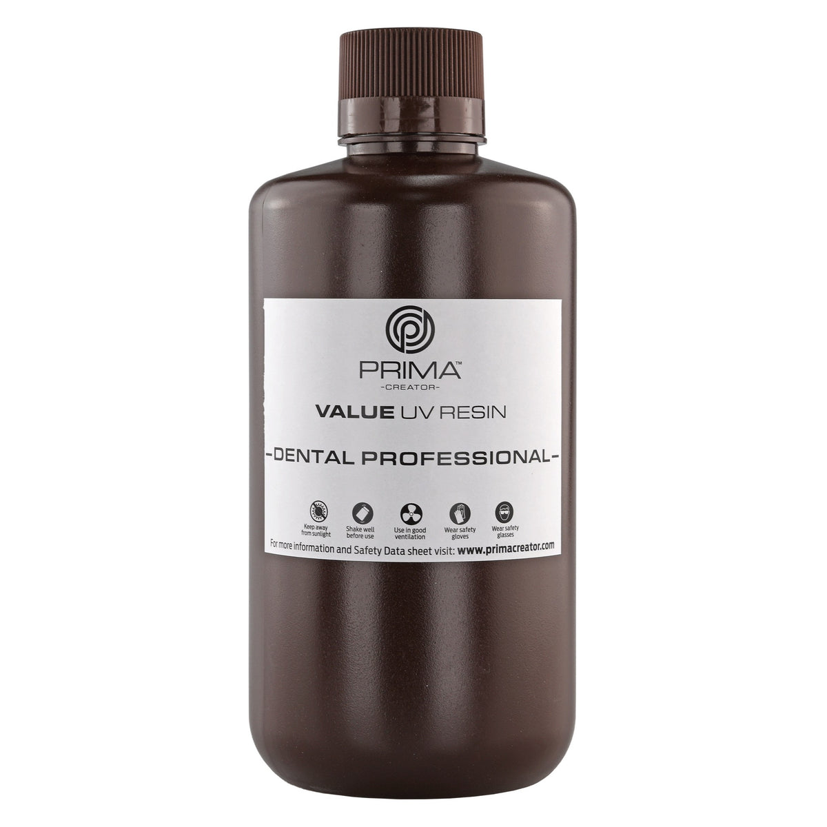 Bote de 1 kg de resina PrimaCreator Value Dental Professional color almendra