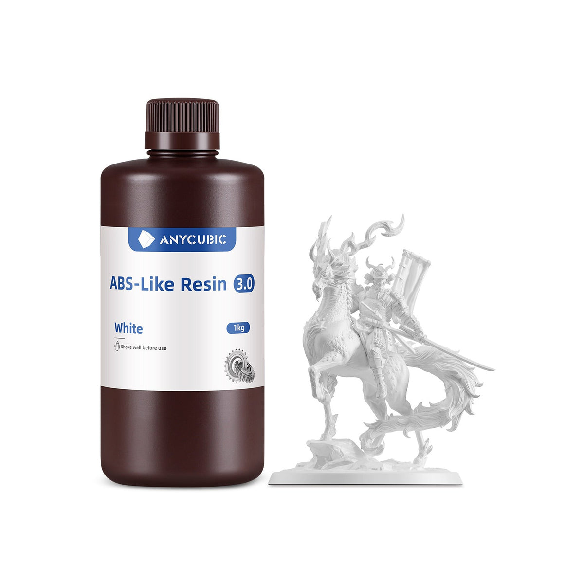 Bote de 1 kg de resina Anycubic ABS-Like 3.0 color ABS Like 3.0 Blanco