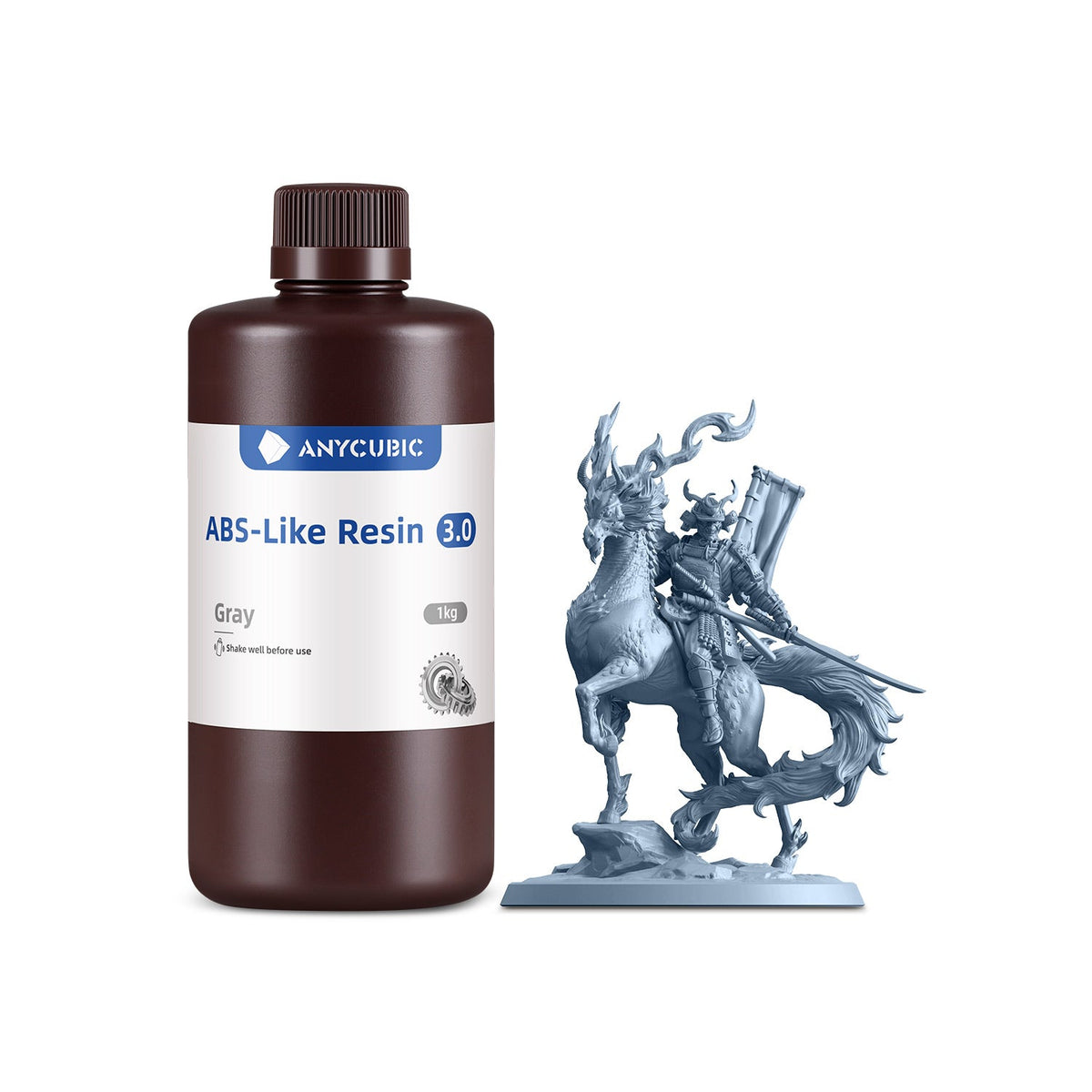 Bote de 1 kg de resina Anycubic ABS-Like 3.0 color ABS Like 3.0 Gris