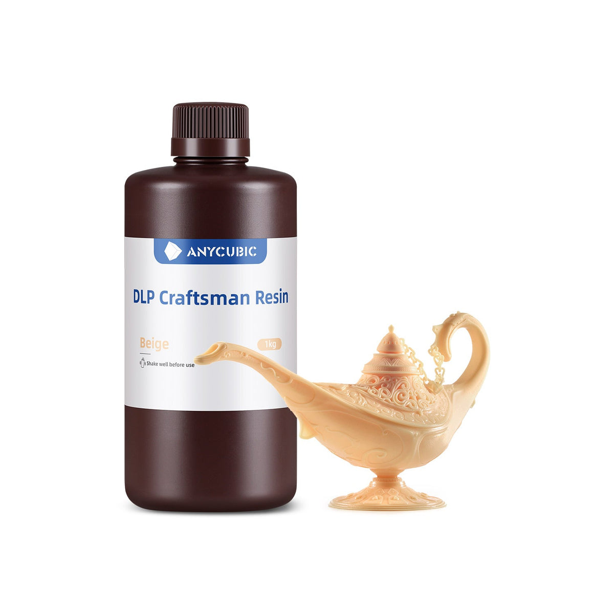 Bote de 1 kg de resina Anycubic DLP Craftsman color Beige DLP