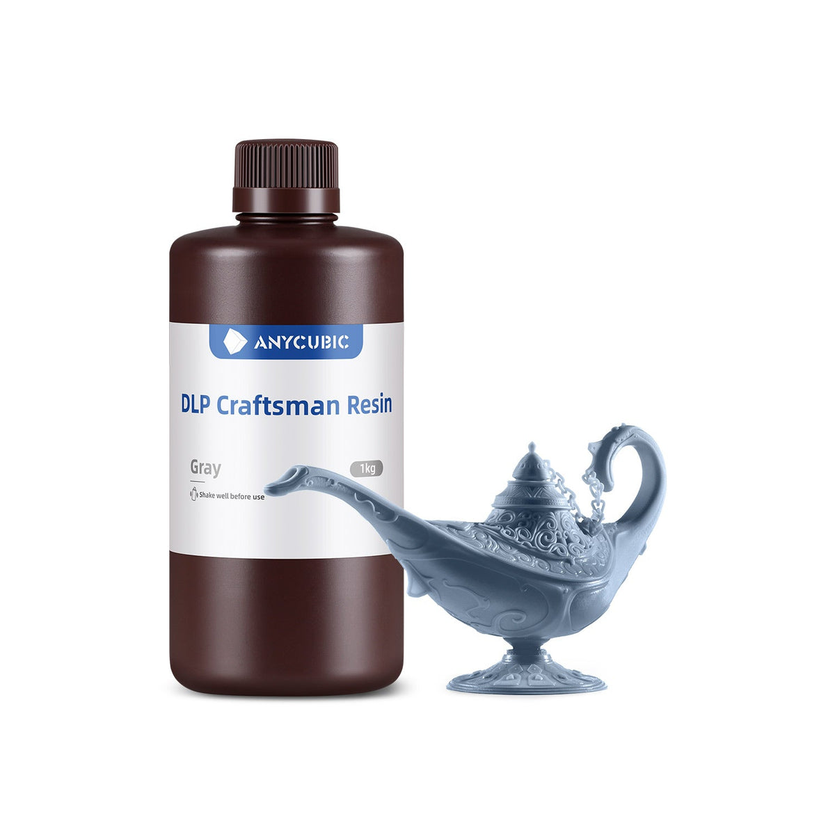 Bote de 1 kg de resina Anycubic DLP Craftsman color Gris DLP